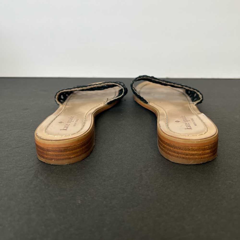 Kate Spade Berlin Woven Sandals Black, 8.5 - Picture 6 of 10